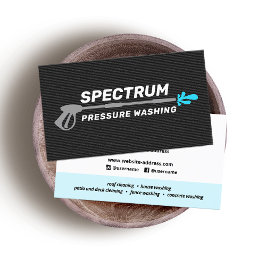 Druk wassen macht wassen goud zwart bedrijf visitekaartje