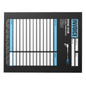 Druk wassen macht wassen ontvangstbewijs factuur notitieblok (Voorkant)