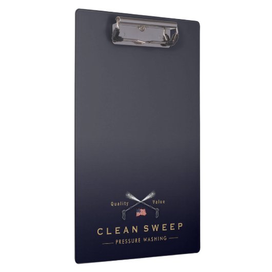 Druk Wassen Macht Wassen Patriottisch Bedrijf Klembord (Rechts)