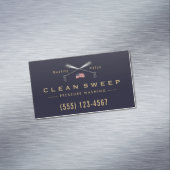 Druk Wassen Macht Wassen Patriottisch Bedrijf Magnetisch Visitekaartje (Voorbeeld)