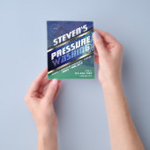 Druk wassen met Logo Flyer (Hand)