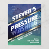 Druk wassen met Logo Flyer (Achterkant)