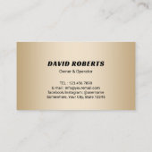 Druk wassen Moderne Blue Gold schoonmaak service Visitekaartje (Achterkant)