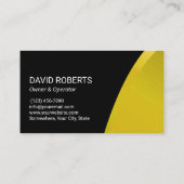 Druk wassen Moderne reiniging van geel vermogen Visitekaartje (Achterkant)