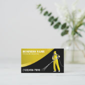 Druk wassen Moderne reiniging van geel vermogen Visitekaartje (Staand voorkant)