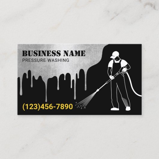 Druk wassen Moderne wasmachine Visitekaartje (Voorkant)