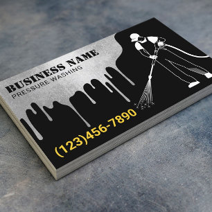 Druk wassen Moderne wasmachine Visitekaartje