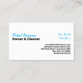 Druk wassen patriottische macht visitekaartje (Achterkant)