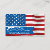 Druk wassen patriottische macht visitekaartje (Voorkant)