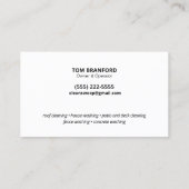 Druk Wassen Patriottische Macht Wassen Visitekaartje (Achterkant)