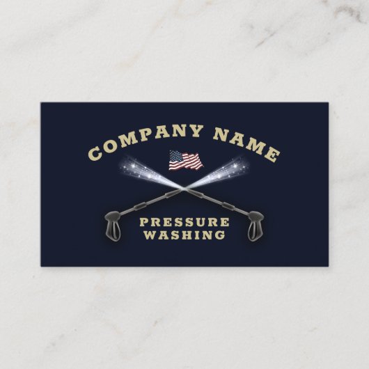 Druk Wassen Patriottische Macht Wassen Visitekaartje (Voorkant)