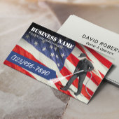 Druk Wassen Patriottische Power Washer Schoonmaken Visitekaartje