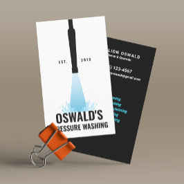 Druk Wassen Pistool Power Wash Cleaner Visitekaartje