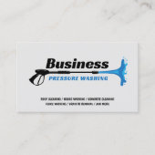Druk wassen Plain Power Washer Reiniging Visitekaartje (Voorkant)