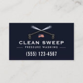 Druk wassen Power Wash Cleaner Patriottisch Visitekaartje (Voorkant)