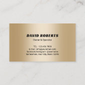 Druk Wassen Power Wash Gold Schoonmaak Service Visitekaartje (Achterkant)