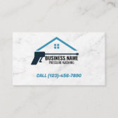 Druk wassen Power wash Huis Reiniging Marmer Visitekaartje (Voorkant)