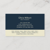 Druk Wassen Power Wash Huis schoonmaken Eenvoudig Visitekaartje (Achterkant)