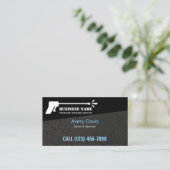 Druk wassen Power Wash Modern Zwart Visitekaartje (Staand voorkant)
