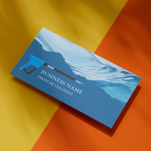 Druk wassen Power Wash Professional Water Visitekaartje