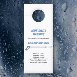 Druk wassen & Power Wash Schoonmaken Deurhanger