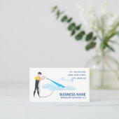Druk wassen Power Wash Visitekaartje (Staand voorkant)