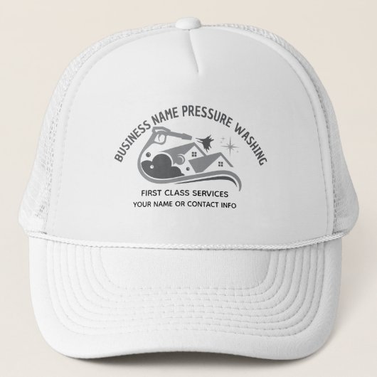 Druk wassen Power Wash Window Visitekaartje Trucker Pet (Voorkant)