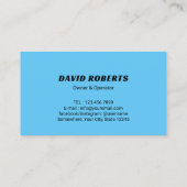 Druk wassen Power Washer Plain Cleaning Visitekaartje (Achterkant)