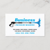 Druk wassen Power Washer Plain Cleaning Visitekaartje (Voorkant)