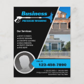 Druk wassen Power Washer Super Reiniging Flyer (Voorkant)