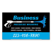 Druk wassen Power Washer Super Reiniging Magnetisch Visitekaartje (Voorkant)