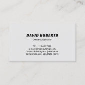 Druk wassen Power Washer Zwart Schoonmaken Visitekaartje (Achterkant)