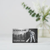 Druk wassen Power Wasmachine Huis schoonmaken Visitekaartje (Staand voorkant)