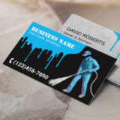 Druk wassen Power Wasmachine Zwart huis schoonmake Visitekaartje