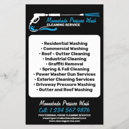 Druk wassen Power Wassen Professional Clean Flyer