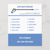 Druk Wassen & Power Wassen Schoonmaak Flyer (Voorkant)