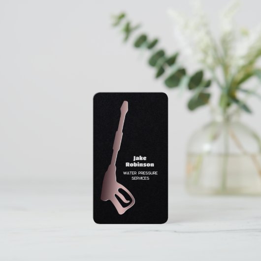 Druk Wassen Premium Visitekaartje (Staand voorkant)