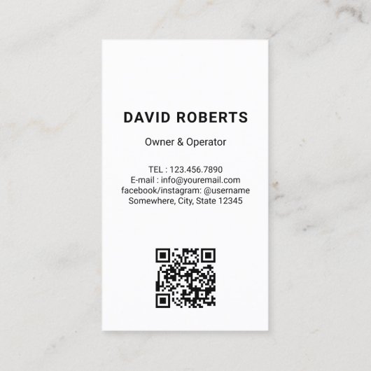 Druk wassen Schattigee Power Washer House Reinigin Visitekaartje (Achterkant)