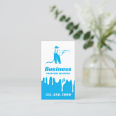 Druk wassen Schattigee Power Washer House Reinigin Visitekaartje (Staand voorkant)