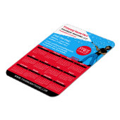 Druk Wassen & Schoonmaken Karikatuur Kalender Magneet (Linkerzijde)