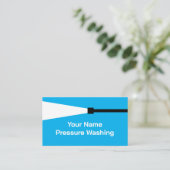 Druk Wassen Schoonmaken visitekaartsjabloon Visitekaartje (Staand voorkant)