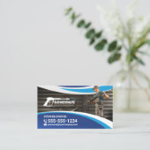 Druk Wassen Service Power Wash House Cleaning Visitekaartje (Staand voorkant)