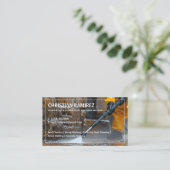 Druk wassen tweetalig Spaans Visitekaartje (Staand voorkant)