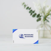 Druk wassen Visitekaartjes schoonmaak service (Staand voorkant)