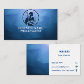 Druk Wassen Visitekaartjes Sjabloon Contactkaartje (Voorkant / Achterkant)