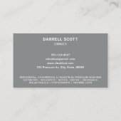 Druk Waswater Pistool grijs Visitekaartje (Achterkant)