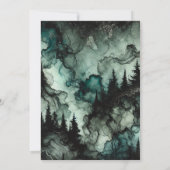 Drukbare Haunted Forest Halloween Alcohol Inkt Kaart (Achterkant)