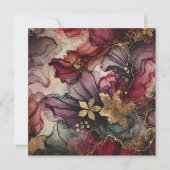 Drukbare Oogst Wijn Alcohol Inkt Scrapbook Papier Kaart (Voorkant)