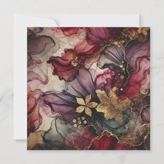 Drukbare Oogst Wijn Alcohol Inkt Scrapbook Papier Kaart (Voorkant)