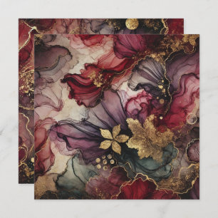 Drukbare Oogst Wijn Alcohol Inkt Scrapbook Papier Kaart